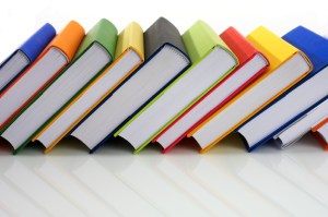book stack colour horizontal